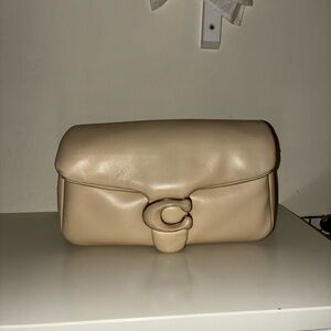 Coach Beige Puffy Tabby Leather Crossbody